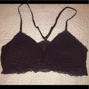 Aerie Maroon Lace Bralette